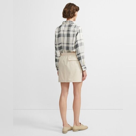 Theory Classic Chino Pocket Skirt SM Quiet Luxury Light Academia Preppy Chic - Picture 8 of 13